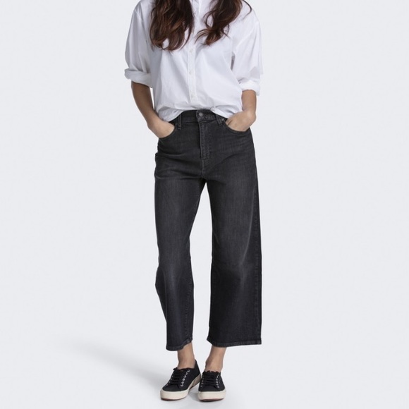 Levi’s MILE HIGH WIDE LEG WOMEN'S JEANS - Call It A Night - Grey - Picture 2 of 8